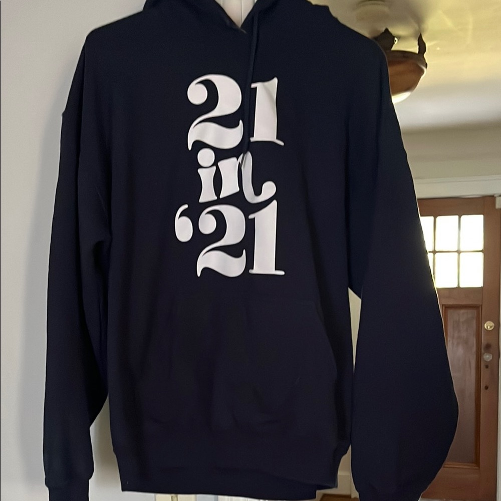 Men's navy blue Graphic Hoodie